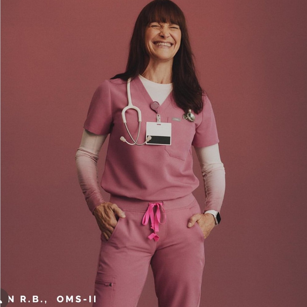 Figs Breast Cancer Edition Scrub Set XXS/XS NWT